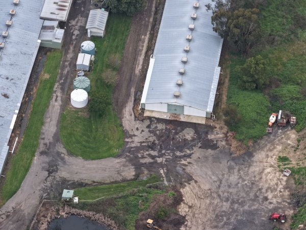 Drone flyover