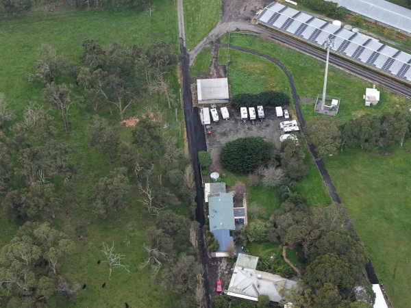 Drone flyover