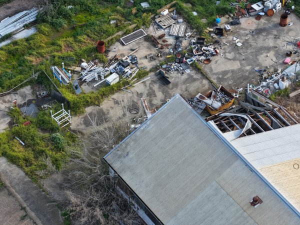 Junk piles at knackery