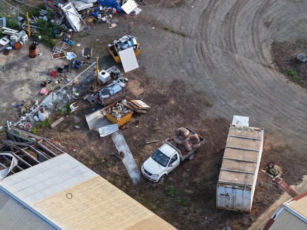 Junk piles at knackery