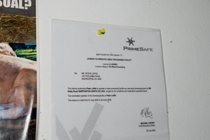 Prime safe certification for Goulburn Valley Stock Removers