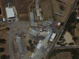 Drone flyover of Ararat Abattoir - Captured at Ararat Meat Exports, Ararat VIC Australia.