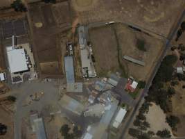 Drone flyover of Ararat Abattoir - Captured at Ararat Meat Exports, Ararat VIC Australia.