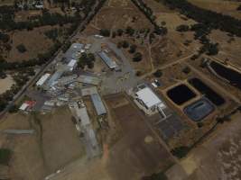 Drone flyover of Ararat Abattoir - Captured at Ararat Meat Exports, Ararat VIC Australia.