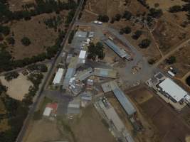 Drone flyover of Ararat Abattoir - Captured at Ararat Meat Exports, Ararat VIC Australia.