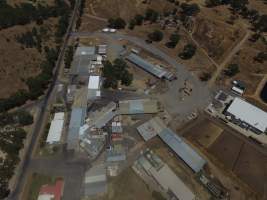 Drone flyover of Ararat Abattoir - Captured at Ararat Meat Exports, Ararat VIC Australia.