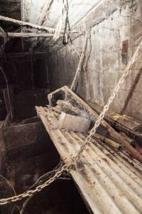 Empty weaner pens - After closure of farm - Captured at Wally's Piggery, Jeir NSW Australia.