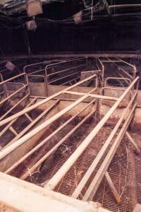 Empty farrowing shed - After closure of farm - Captured at Wally's Piggery, Jeir NSW Australia.