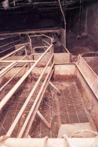 Empty farrowing shed - After closure of farm - Captured at Wally's Piggery, Jeir NSW Australia.