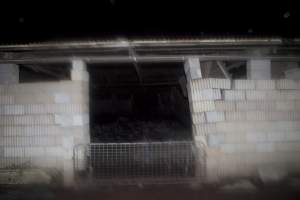 Crumbling wall - Australian pig farming - Captured at Wally's Piggery, Jeir NSW Australia.