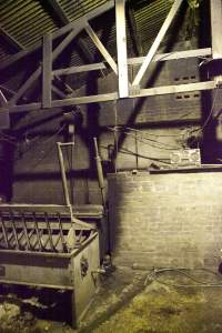 Scalding tank in slaughter room - Australian pig farming - Captured at Wally's Piggery, Jeir NSW Australia.