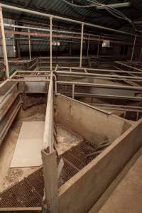 Empty farrowing shed - Closed and empty - Captured at Tennessee Piggery, Kingsvale NSW Australia.