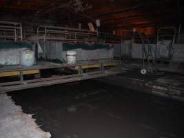 Farrowing crates at Allains Piggery NSW - Australian pig farming - Captured at Allain's Piggery, Blakney Creek NSW Australia.