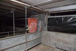 Boards and paddles for moving pigs - Australian pig farming - Captured at Golden Grove Piggery, Young NSW Australia.