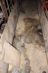 Farrowing shed aisle - Australian pig farming - Captured at Springview Piggery, Gooloogong NSW Australia.