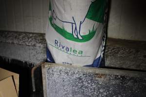 Rivalea feed bag - Australian pig farming - Captured at Huntly Piggery, Huntly North VIC Australia.