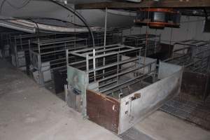 Empty farrowing shed - Facility closed and empty - Captured at Beulah Piggery, Cowra NSW Australia.