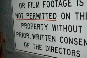 Sign at pig farm - Captured at Ludale Piggery, Reeves Plains SA Australia.