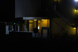 Corowa slaughterhouse outside at night - Captured at Corowa Slaughterhouse, Redlands NSW Australia.