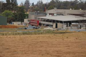 Corowa Slaughterhouse from public road, daytime - Captured at Corowa Slaughterhouse, Redlands NSW Australia.