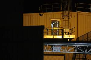 Corowa slaughterhouse outside at night - Captured at Corowa Slaughterhouse, Redlands NSW Australia.