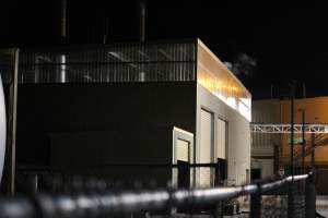 Corowa slaughterhouse outside at night - Captured at Corowa Slaughterhouse, Redlands NSW Australia.