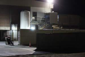 Corowa slaughterhouse outside at night - Captured at Corowa Slaughterhouse, Redlands NSW Australia.