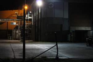 Corowa slaughterhouse outside at night - Captured at Corowa Slaughterhouse, Redlands NSW Australia.