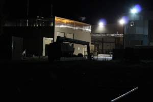 Corowa slaughterhouse outside at night - Captured at Corowa Slaughterhouse, Redlands NSW Australia.