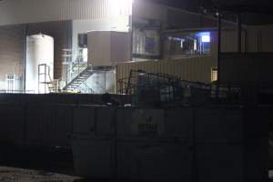 Corowa slaughterhouse outside at night - Captured at Corowa Slaughterhouse, Redlands NSW Australia.