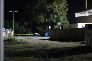 Corowa slaughterhouse outside at night - Captured at Corowa Slaughterhouse, Redlands NSW Australia.