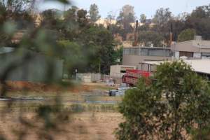 Corowa Slaughterhouse from public road, daytime - Captured at Corowa Slaughterhouse, Redlands NSW Australia.