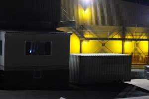 Corowa slaughterhouse outside at night - Captured at Corowa Slaughterhouse, Redlands NSW Australia.