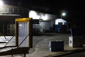 Corowa slaughterhouse outside at night - Captured at Corowa Slaughterhouse, Redlands NSW Australia.