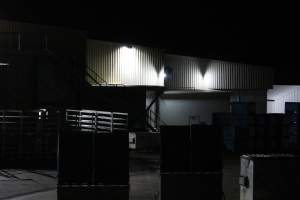 Corowa slaughterhouse outside at night - Captured at Corowa Slaughterhouse, Redlands NSW Australia.