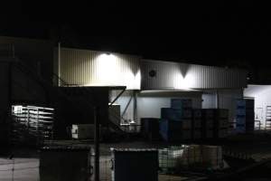 Corowa slaughterhouse outside at night - Captured at Corowa Slaughterhouse, Redlands NSW Australia.