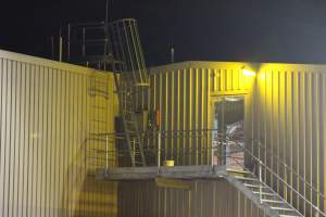 Corowa slaughterhouse outside at night - Captured at Corowa Slaughterhouse, Redlands NSW Australia.