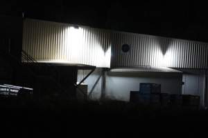 Corowa slaughterhouse outside at night - Captured at Corowa Slaughterhouse, Redlands NSW Australia.