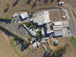 Drone flyover of Corowa Slaughterhouse - Captured at Corowa Slaughterhouse, Redlands NSW Australia.