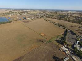 Drone flyover of Corowa Slaughterhouse and Piggery - Captured at Corowa Slaughterhouse, Redlands NSW Australia.