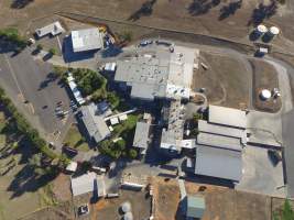 Drone flyover of Corowa Slaughterhouse - Captured at Corowa Slaughterhouse, Redlands NSW Australia.