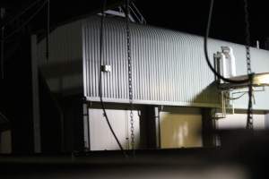 Big River Pork slaughterhouse at night - Captured at Big River Pork Abattoir, Brinkley SA Australia.