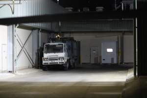 Big River Pork slaughterhouse at night - Captured at Big River Pork Abattoir, Brinkley SA Australia.