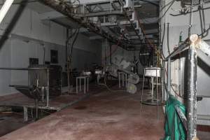 Processing room - CA Sinclair slaughterhouse at Benalla VIC - Captured at Benalla Abattoir, Benalla VIC Australia.