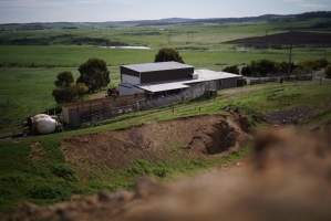 Outside from hill - Gretna Quality Meats, Tasmania. Appears to be daytime but actually shot at night with long exposure. - Captured at Gretna Meatworks, Rosegarland TAS Australia.