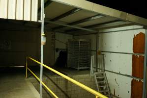 Unloading dock for newly laid eggs - Northwest corner of hatchery - Captured at SBA Hatchery, Bagshot VIC Australia.