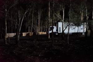 Truck parked at east side of hatchery - Captured at SBA Hatchery, Bagshot VIC Australia.