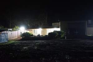 Offices at east side of hatchery next to loading dock - Captured at SBA Hatchery, Bagshot VIC Australia.