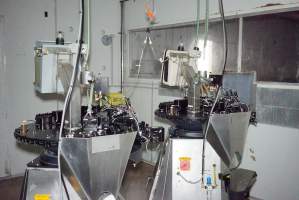 Debeaking machines - For trimming beaks of female chicks - Captured at SBA Hatchery, Bagshot VIC Australia.