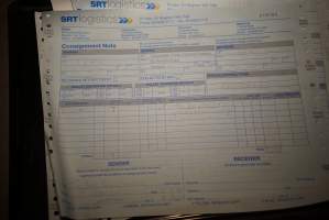 Rabbit meat order paperwork - 'Tasmanian Fresh Farmed Rabbits' - Captured at Tasmanian Fresh Farmed Rabbits (Glencroft Farm), Penguin TAS Australia.